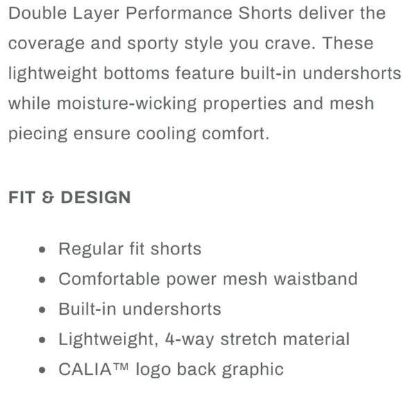 Calia Double Shorts - Picture 6 of 8